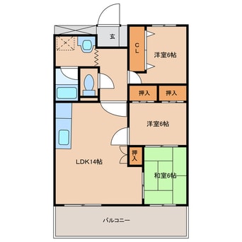 間取図 ジュネス西の台