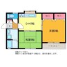 パークサイド小針 2DKの間取り