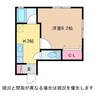 ララビー小針 1Kの間取り