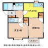 サンライズタウン(A.B) 2DKの間取り