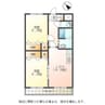 コーポ花 2LDKの間取り