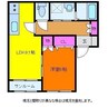 グランビル小針 1LDKの間取り
