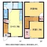 アベニュー大通 2DKの間取り