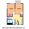 グリーンハウスII 2DKの間取り