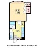 ロイヤルハウス 1DKの間取り