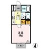 サンクレスト 1Kの間取り