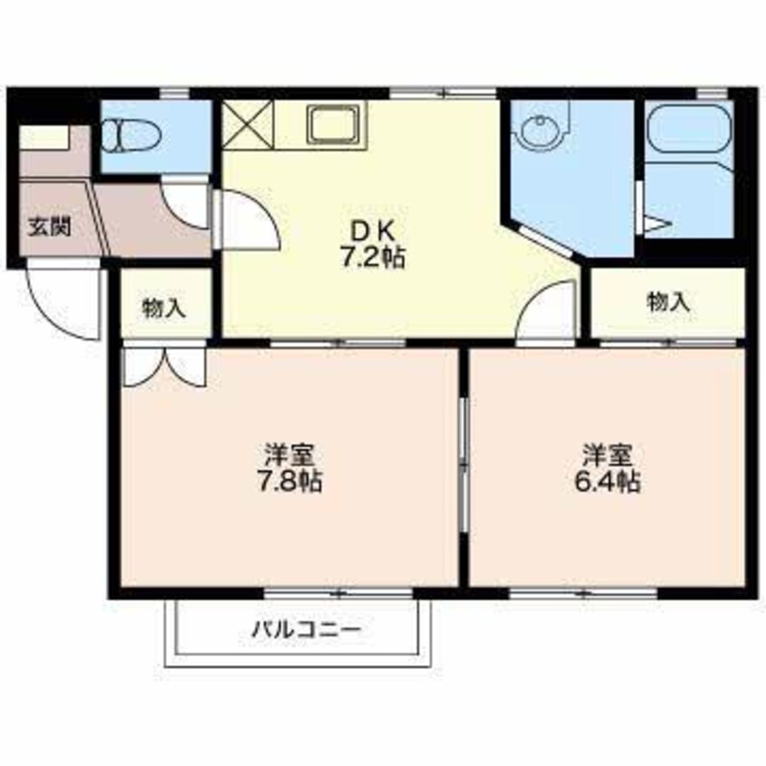間取図 グランディールこばり