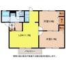 ピリカ 2LDKの間取り