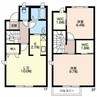 シャローム 2LDKの間取り