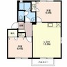 ピサンリ小針 2LDKの間取り