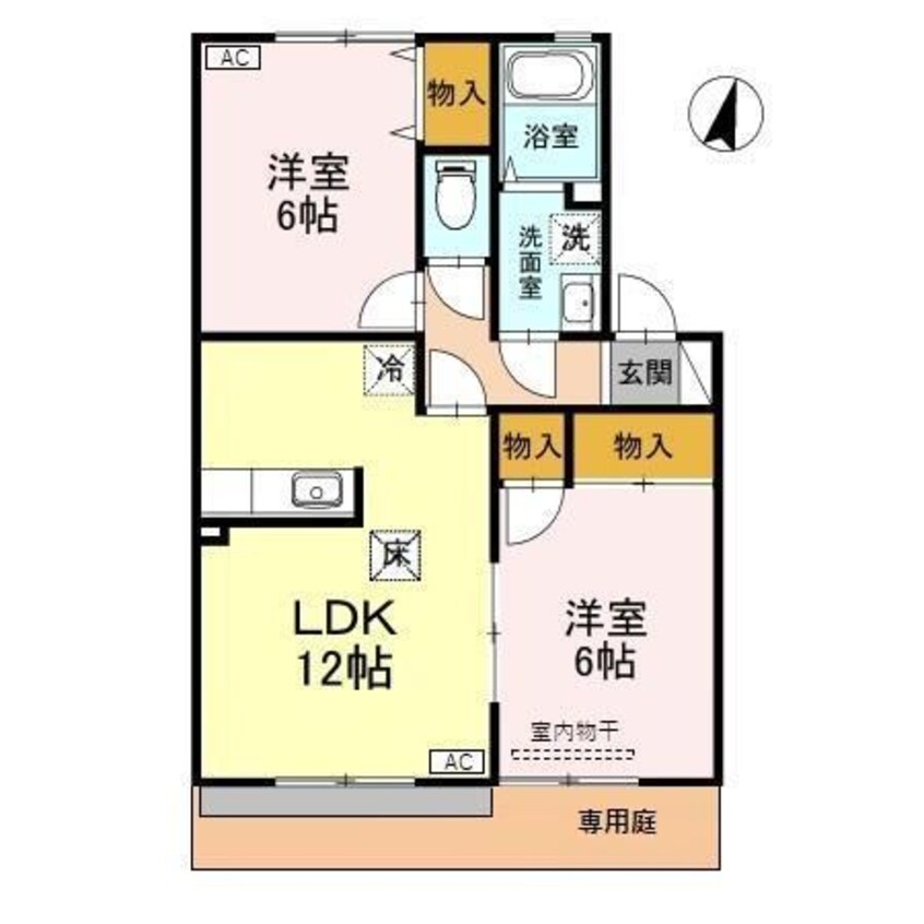 間取図 グランメール大野