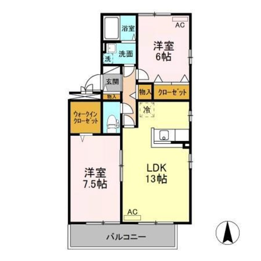 間取図 クランベール