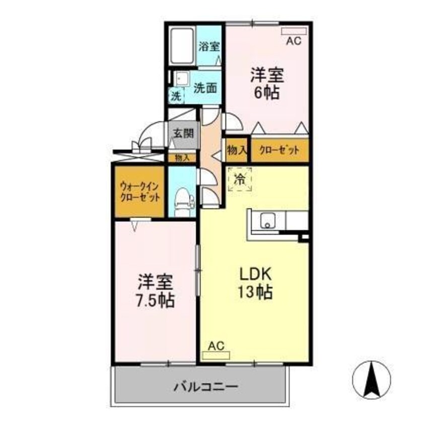 間取図 クランベール