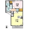 セブンワンテン　Ｆ 1LDKの間取り
