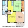 カルティエI 2LDKの間取り