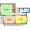 オーベルジュ東青山Ａ棟 2DKの間取り