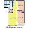 ピュアライフ坂井 2LDKの間取り