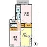 ふぁみーる萌 2DKの間取り