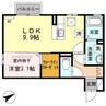 アバカス大野 1LDKの間取り