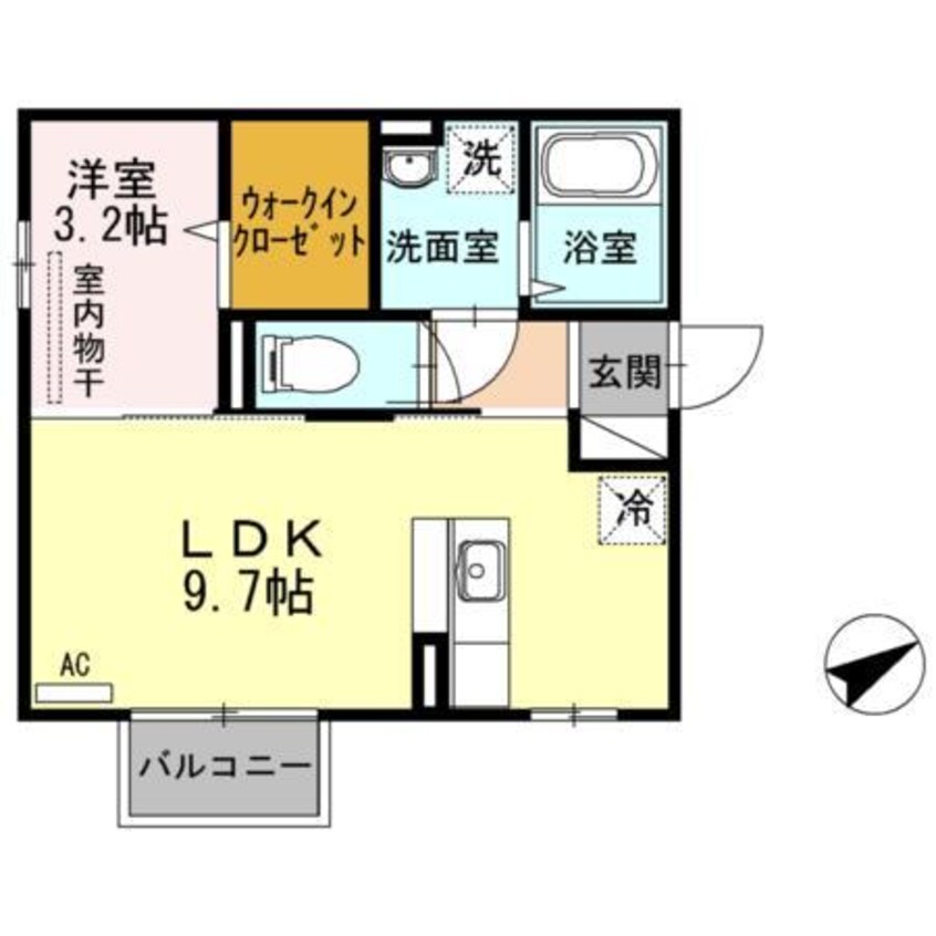 間取図 アバカス大野