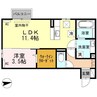 セジュールHaKuA S 1LDKの間取り