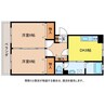 マンションイグアス 2DKの間取り