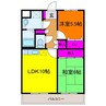 コンドミニアムリベロ三日月 2LDKの間取り