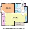 クレイデル 1LDKの間取り