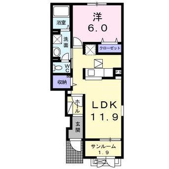 間取図 ベルサファイア