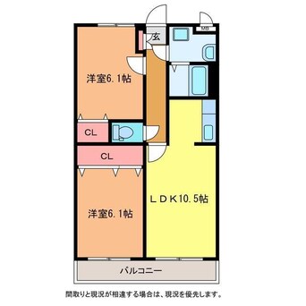 間取図 サニーサイドアップ壱番館