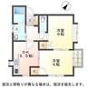 サンライズタウンD棟 2DKの間取り