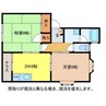 オーベルジュ東青山Ｂ棟 2DKの間取り