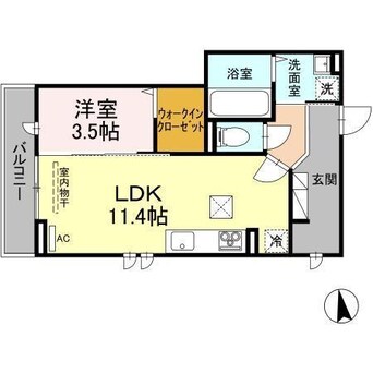 間取図 D-ROOMときめき東