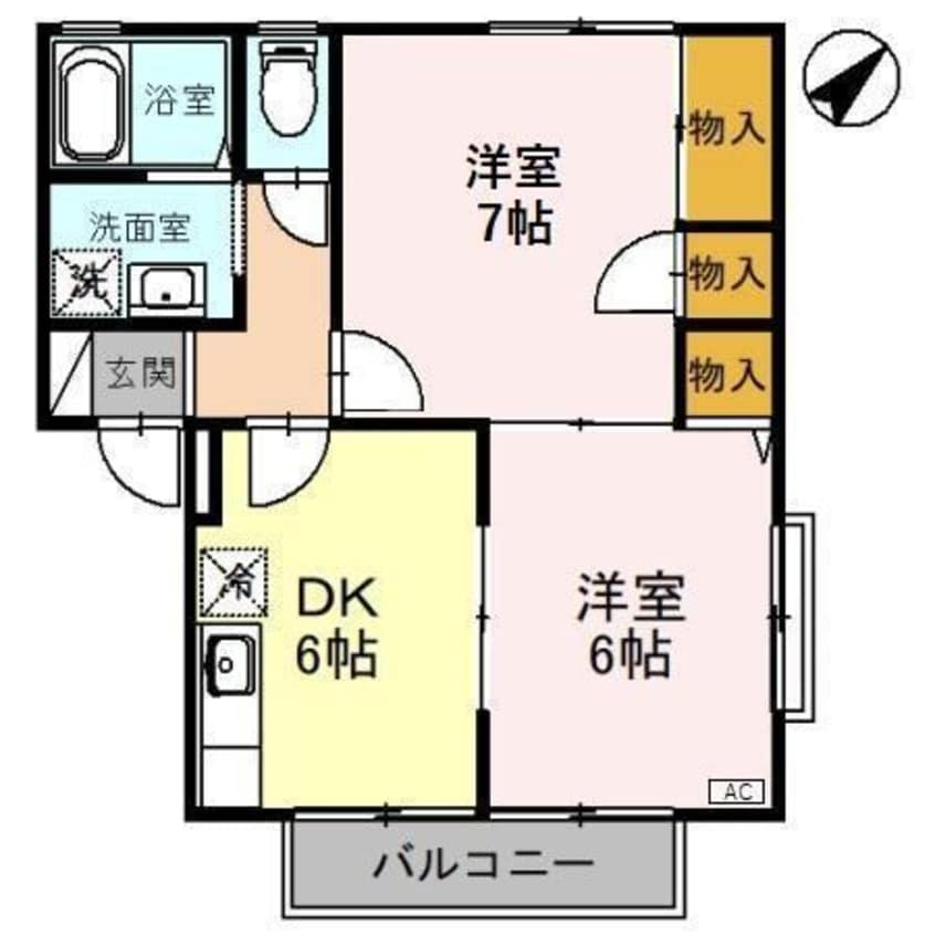 間取図 メゾン・ド・ルルル