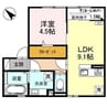 エトワールII 1LDK+Sの間取り