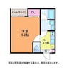 BUENA関屋堀割 1Kの間取り