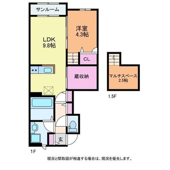 間取図 Belle　Lead小針