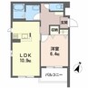 インペリアル 1LDKの間取り