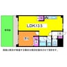 ホポロ東万代 1LDKの間取り