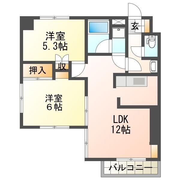 間取り図 リバティープラザ東大通