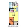 ホポロ東中通 1LDKの間取り