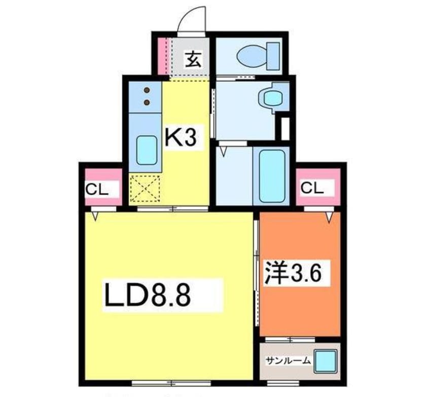 間取図 FERIO万代