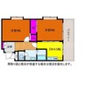 T＆K出来島 2DKの間取り