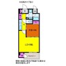 フラワーフェアリ 1LDKの間取り