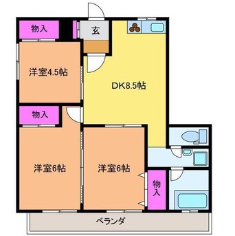 間取図 笹口グリーンハイツ
