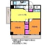 レガーロけやき通り 2LDKの間取り