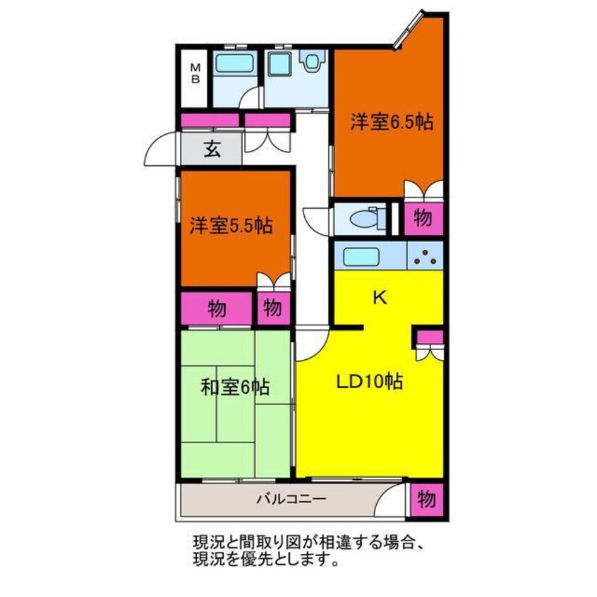 間取図 メイプル紫竹山