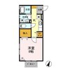 ドルフ 1Kの間取り