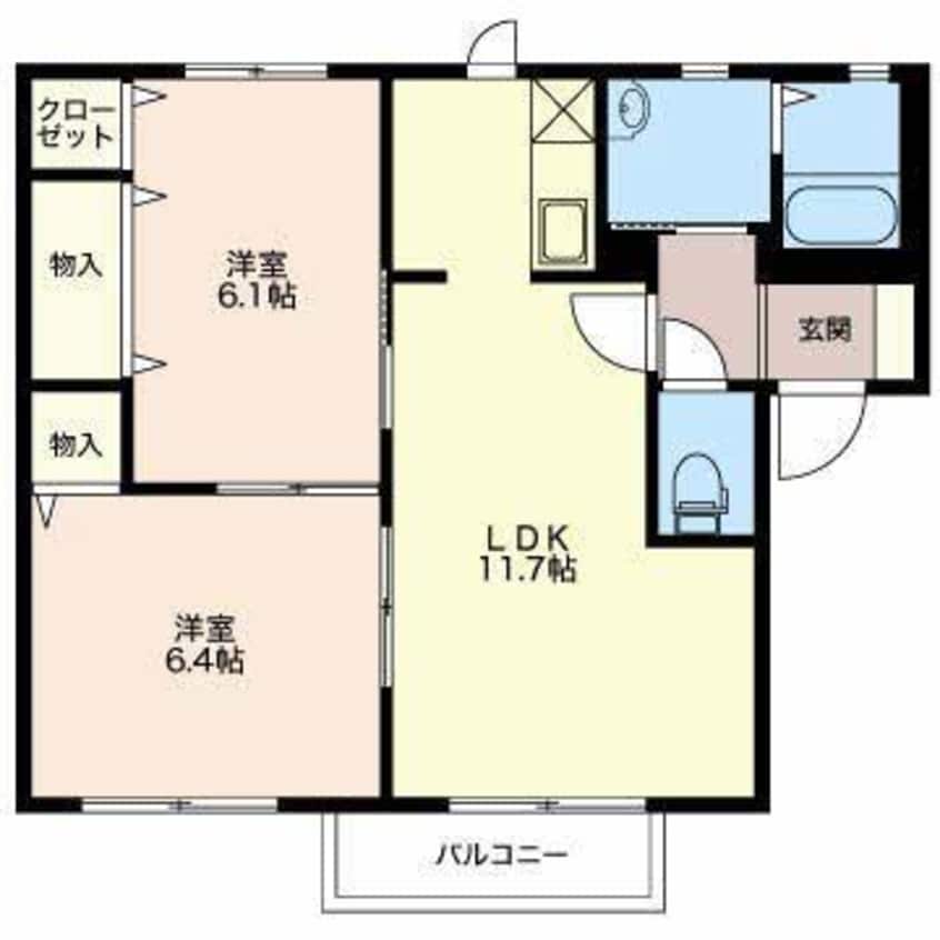 間取図 コスモコート　サンコウ