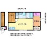 メゾン・ド・ＫII 1LDKの間取り